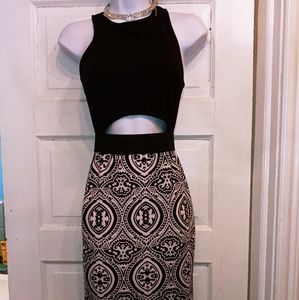 Cute cut out belly dress